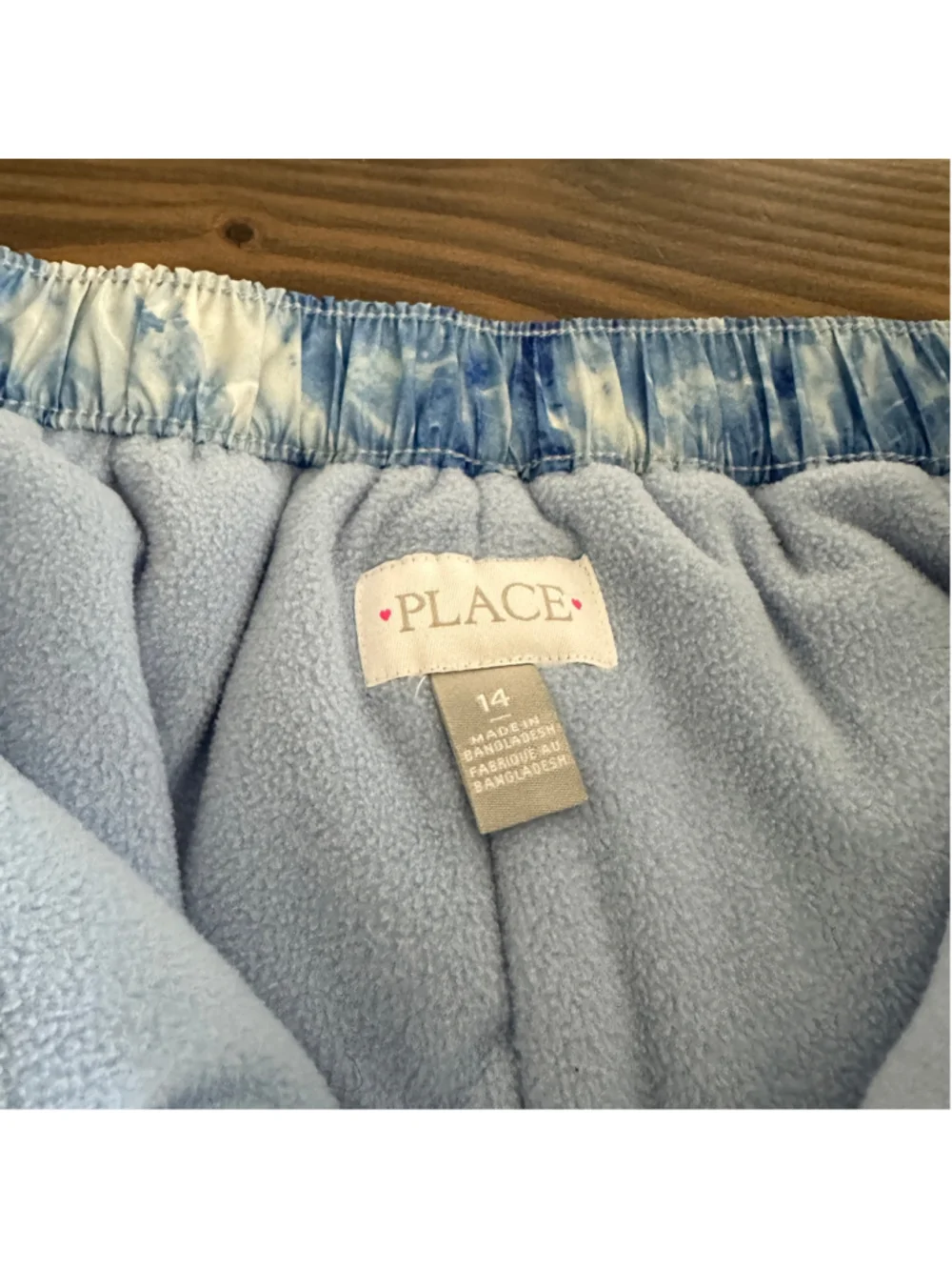 Girls The Children's Place Snow Pants Size 14 Blue White Marble Fleece Lined